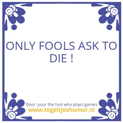 Tegeltje: nobody tells me what to do