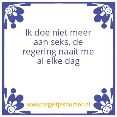 Tegeltje: De regering