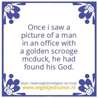 Tegeltje: a golden scrooge mcduck