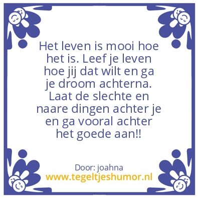 Tegeltje: joahna’s tegel