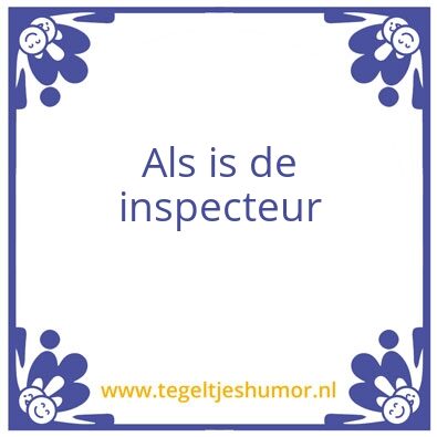 Tegeltje: Af