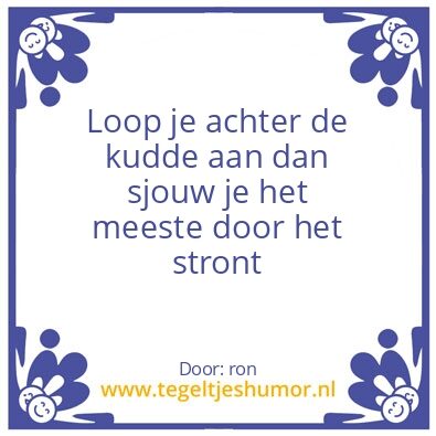 Tegeltje: kudde