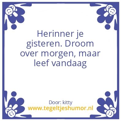 Tegeltje: spreuk