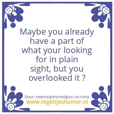 Tegeltje: Know You Know