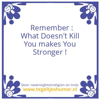Tegeltje: Remember ..