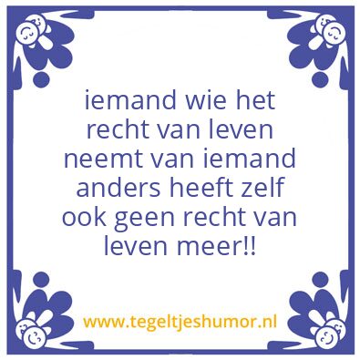 Tegeltje: Respect