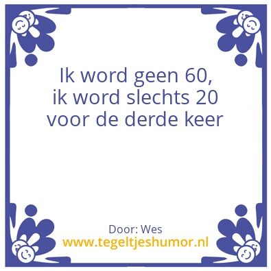 Tegeltje: 60