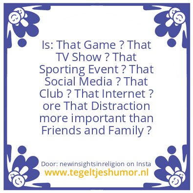 Tegeltje: Friends and Family …