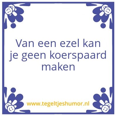 Tegeltje: Ezel