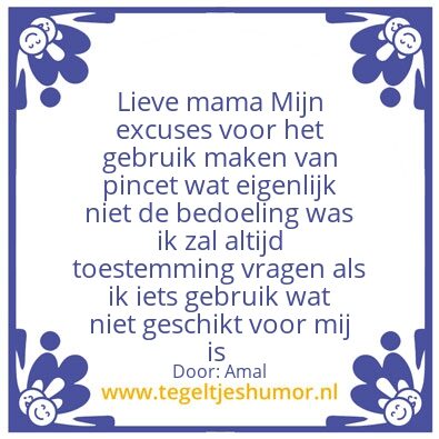 Tegeltje: Spijt
