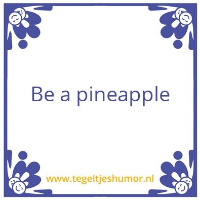 Tegeltje: Pineapple
