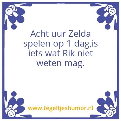 Tegeltje: ook waar
