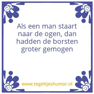 Tegeltje: Staren