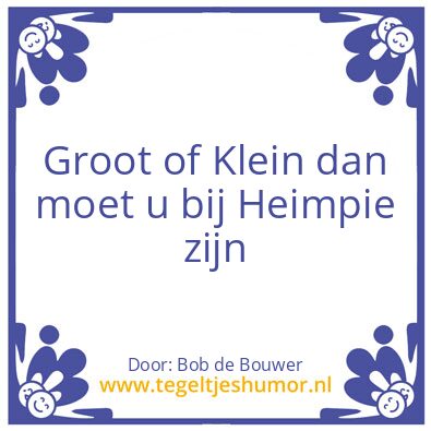 Tegeltje: Voor een Klusje,