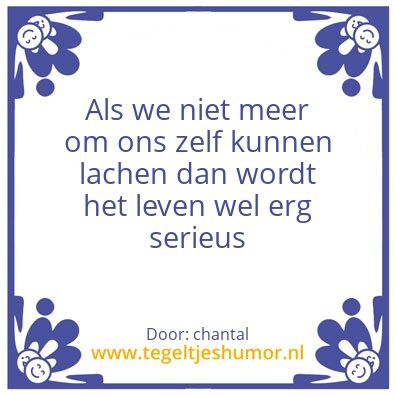 Tegeltje: humor