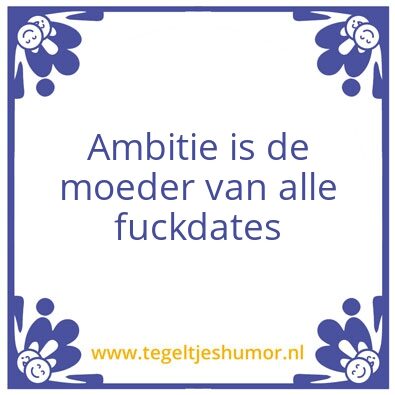 Tegeltje: date