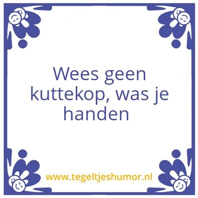 Tegeltje: Corona