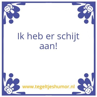 Tegeltje: Mick de Ruijter