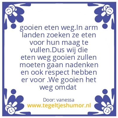 Tegeltje: tevreden met wat we hebben #6