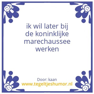 Tegeltje: kaan