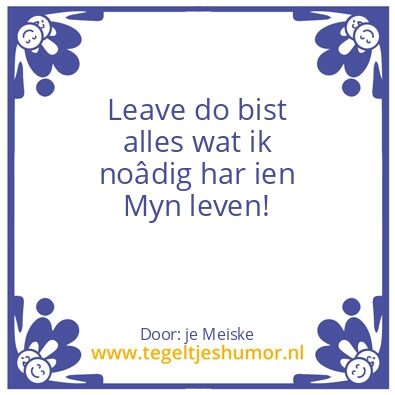 Tegeltje: haaaaaii