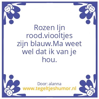 Tegeltje: liefde