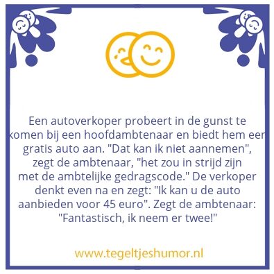 Tegeltje: ambtenaar