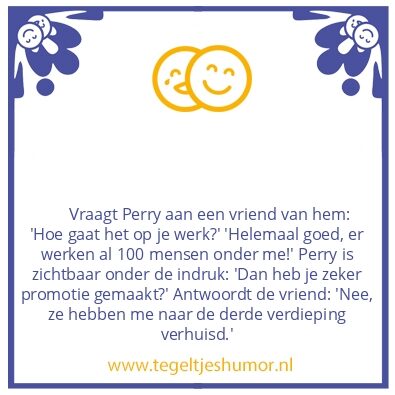 Tegeltje: Promotie