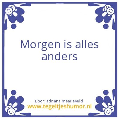 Tegeltje: hoop