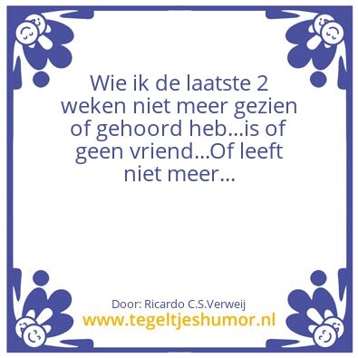 Tegeltje: Vriendschap test
