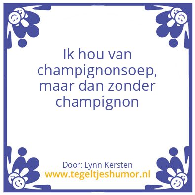 Tegeltje: Lynn’s uitspraken