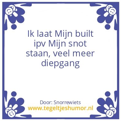 Tegeltje: Diepgang