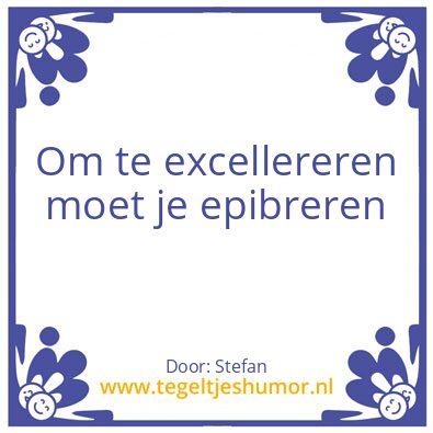 Tegeltje: epibreren