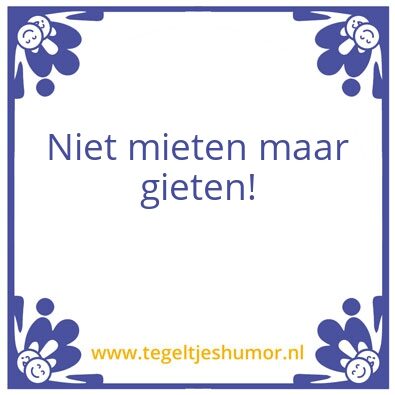 Tegeltje: drank