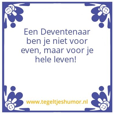 Tegeltje: Deventer