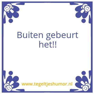 Tegeltje: a