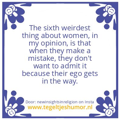 Tegeltje: I did not know