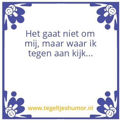 Tegeltje: Niet belangrijk