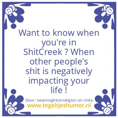 Tegeltje: Don,t listen to their shit !