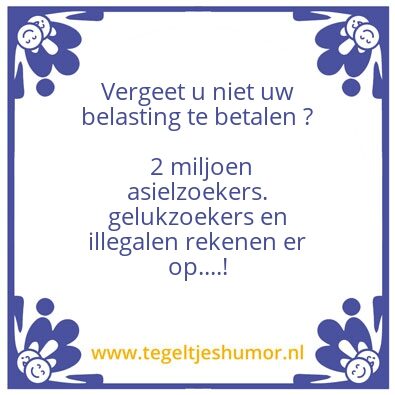 Tegeltje: mop