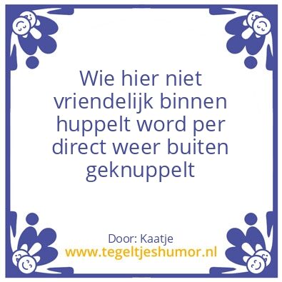 Tegeltje: Gewoon leuk