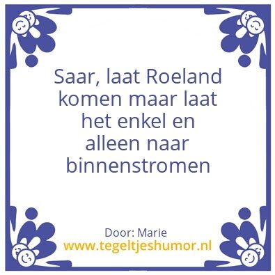 Tegeltje: Wijze raad