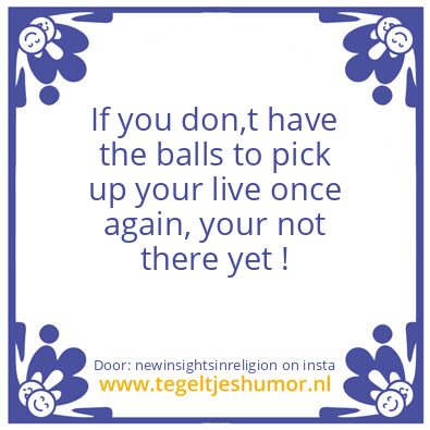 Tegeltje: Balls to the vwall ?