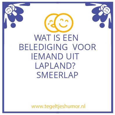 Tegeltje: LAP