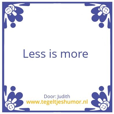 Tegeltje: Tegeltje
