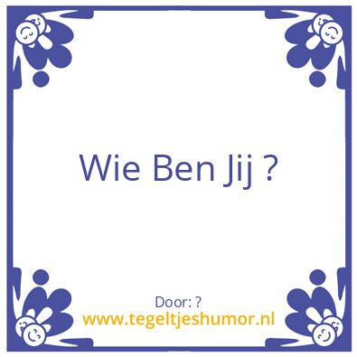 Tegeltje: ?