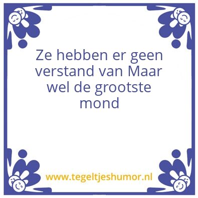 Tegeltje: Bemoeizuchtig