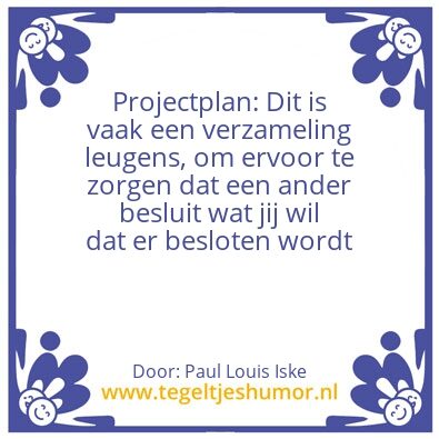 Tegeltje: Projectplan