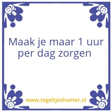 Tegeltje: Tegel