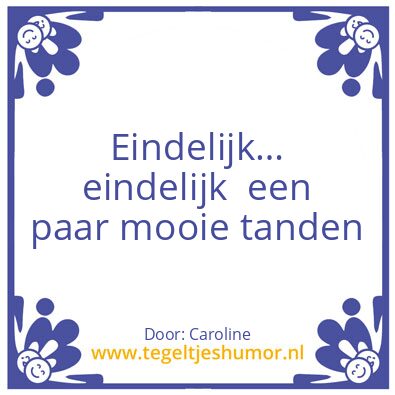 Tegeltje: Smile